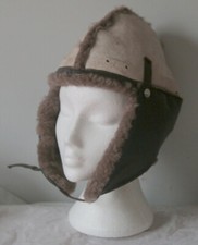 Vintage Svensk Toppkvalite Sheepskin Helmet Liner Possibly For Hard Hat Swedish
