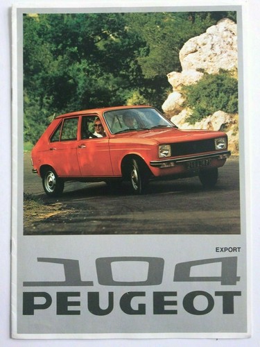 Peugeot 104 car sales brochure - peugeot,