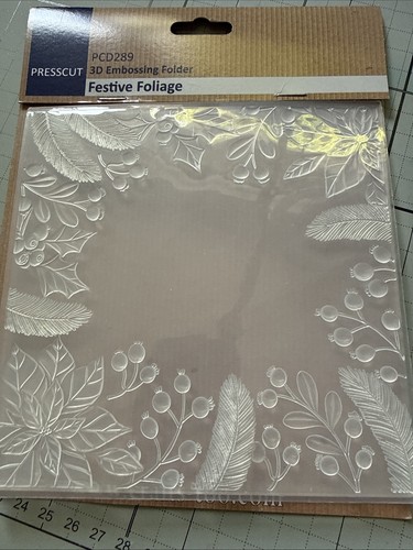 Festive foliage embossing - festive,