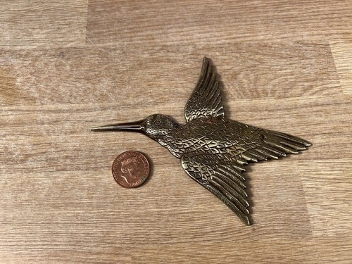 Brass bird plaque - plaque, antique