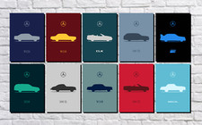 Poster mercedes silhouettes - -,