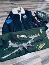 WWII B3 B17 B24 Bomber Jacket Custom Artist Overland Eastman & Vintage Bags