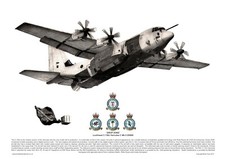 'Drop Zone' C130J Hercules artist signed aviation art print A3