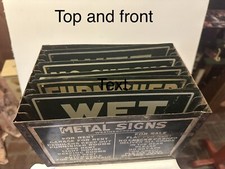 Leslie Sign Cabinet & 23 Metal