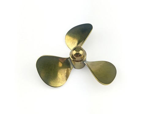 Radio active brass propeller - active,