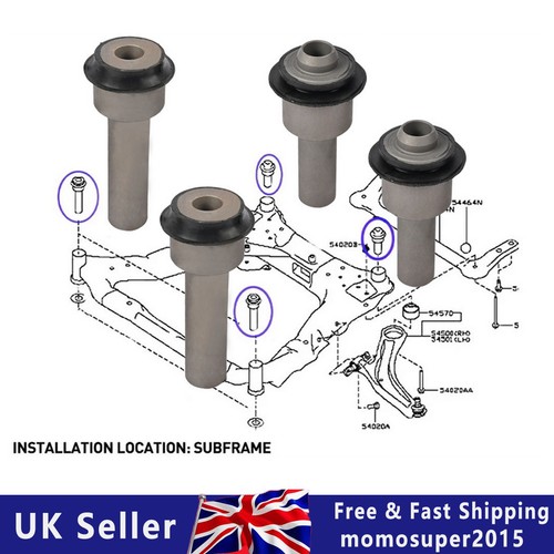 Front subframe bushing - front,