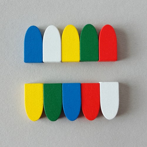 Colorful wooden boat arrow - wooden,