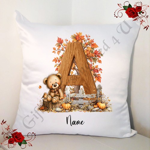 Personalised white cushion - white,