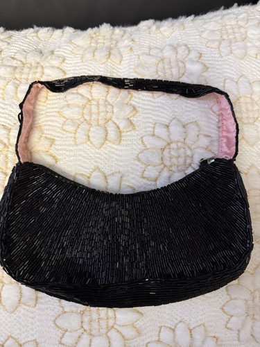 Topshop black beaded - black, crescent