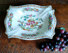 KEELING & Co. STAFFORDSHIRE LOSAL WARE 5438 PEDESTAL BOWL ~ FRUIT / SERVING