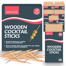 1200 Bamboo Wooden Toothpicks Cocktail Sticks Dental Floss Oral Care Tooth Picks
