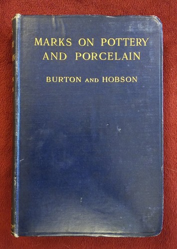 Vintage book marks pottery - book:, on