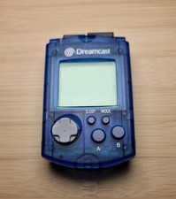 Sega Dreamcast Clear Blue Visual Memory Unit VMU Excellent Condition 