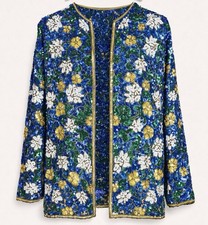 Vintage Silk Beaded Sequin