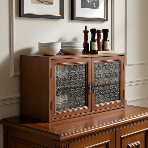 Wooden desktop storage cabinet - desktop,
