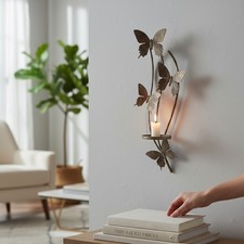 Butterfly Candle Holder Gold
