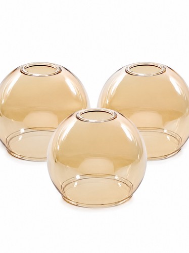 Small globe amber - 3, glass