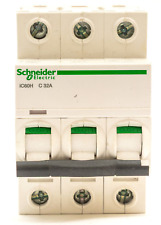 SCHNEIDER A9F54332 C32 MCB 32 AMP ACTI9 IC60H TYPE C 32A 10KA TRIPLE 3 PHASE