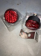 2x RED WARNING LIGHTS 45mm