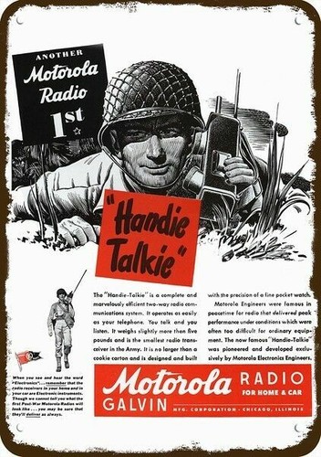 1944 motorola handie talkie - motorola,