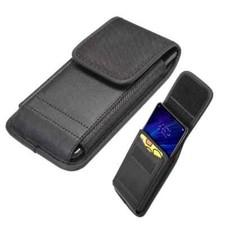 Belt Case for VERTU ASTER P (2018) Cover with Card Holder Design in Leather a...