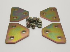 CAPRI MK2 MK3 FACTORY CORRECT DOOR HINGE MOUNTING PLATES NUTS ZINC PLATED FORD