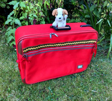 Vintage 60s 70s Red Canvas