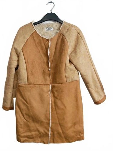 Zara faux shearling coat - shearling, in