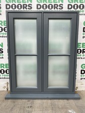 SOLID OAK CASEMENT WINDOW WOODEN GEORGIAN BARS FROSTED GLASS EXTERNAL NEW