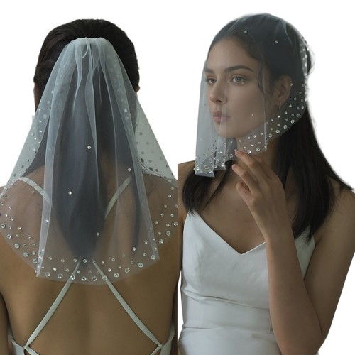 Wedding veil bride - wedding, crystal