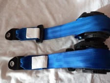 MGF/TF SEAT BELTS. Blue pair, Note small damage . Please see photo.   