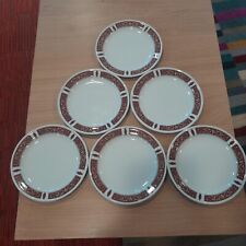 x6 Steelite Small - Side Plates Red Marina Hotel Design, 8" - 21cm - USED, VGC