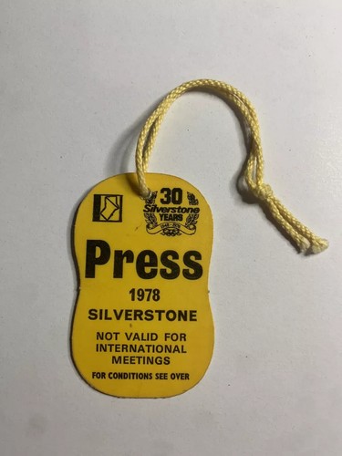 1978 silverstone ticket hang - ticket,