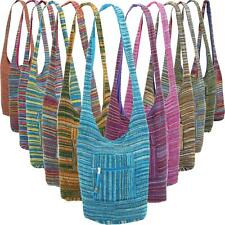 HIPPIE FESTIVAL HOBO SLING SHOULDER BAG SOFT COTTON CHENILLE STYLE