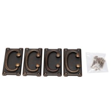 4/8Pcs Rustic Handle Oak Furniture Land Replacement Black Bronze Handles Cheaper
