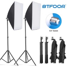 Photography Softbox Light with Tripod E27 Bulb Continuous Lighting