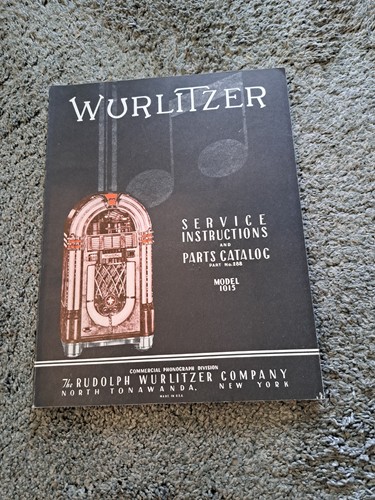 Wurlitzer service instructions - wurlitzer,