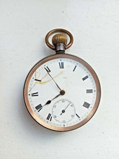 Antique Gents Swiss Gunmetal Pocket Watch c1880-1910