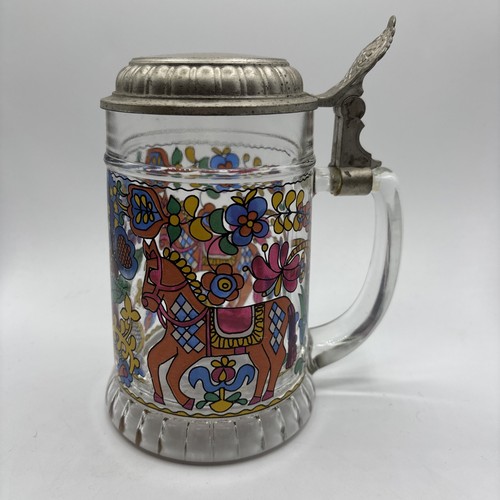Vintage rein zinn painted - zinn,