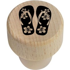 19mm 'Floral Flip Flops'