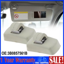 2x For VW Transporter T4 T5 T6 Golf Eos Passat Touran Sun Visor Clip 3B0857561B