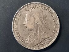 1897 Queen Victoria Silver Crown LX1 Coin  ~~☆~~