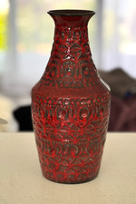 VINTAGE Large BAY Ceramic Vase 606-30, Design by BODO MANS