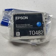 Epson Genuine T0482 Cyan Ink for R200 R220 R300 R320 R340 RX500 RX600 RX620