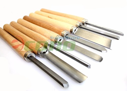 8pc wood lathe chisel set - wood,