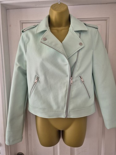 Womens biker jacket mint - womens,