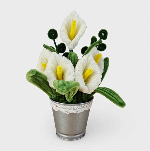 Handmade white calla - white, lily