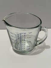 Pyrex Glass Measuring Jug Blue