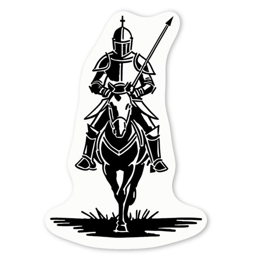 Mounted knight decal - 'mounted, knight'