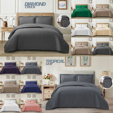 3 Piece Bedspread Embossed Bed